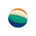 segmented colorful ball natural latex puzzle toy